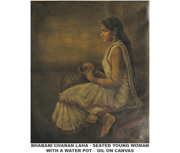 Bhabani Charan Law supporting academic realism through the Indian Academy of Fine Arts