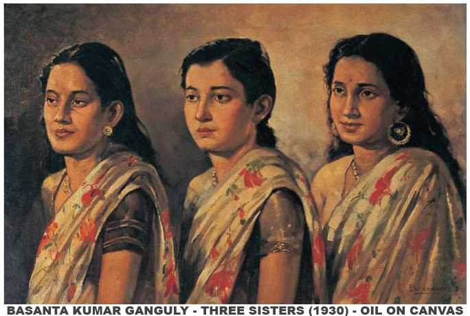 Basanta Kumar Ganguly portrait reflecting the traditions of academic realism in India