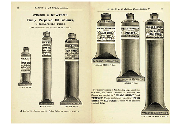 European art supplies introduced to India during the British colonial period