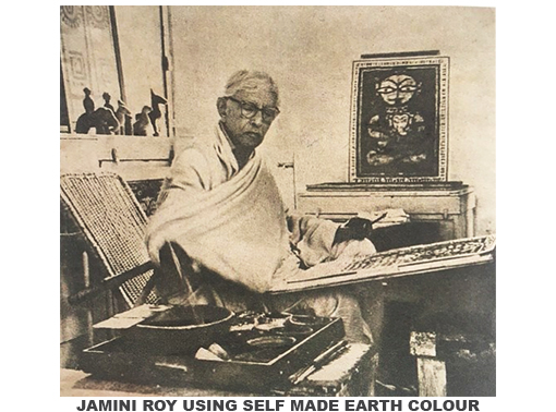 Traditional Indian artists using handmade pigments and natural painting materials