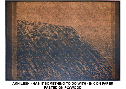 Abstract painting by Akhilesh exploring colour, light and texture in contemporary Indian art