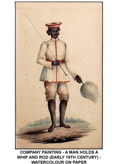 Indo-European Company School watercolor painting from 19th-century India