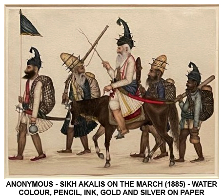 19th-century Company School watercolor depicting a colonial-era Indian scene