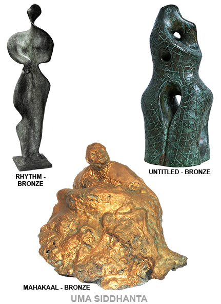Sculpture by Uma Siddhanta, one of the pioneering women sculptors of modern India
