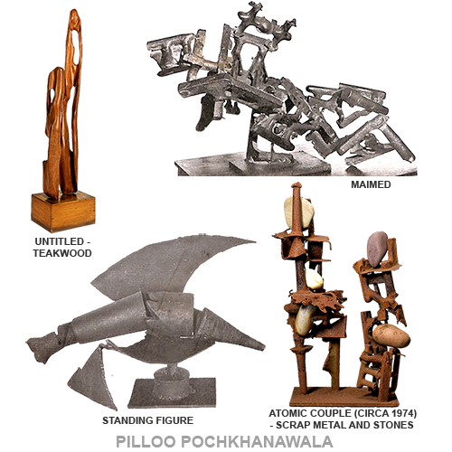 Abstract sculpture by Piloo Pochkhanawala, pioneer of modern Indian sculpture