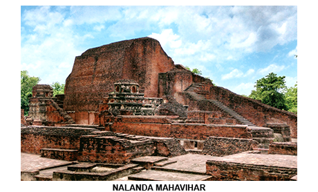 Buddhist pilgrims visiting Bodh Gaya and other sacred sites connected to Indian art heritage