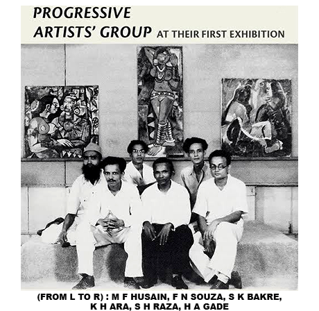 Progressive Artists' Group and the evolution of modern Indian art through artistic movements