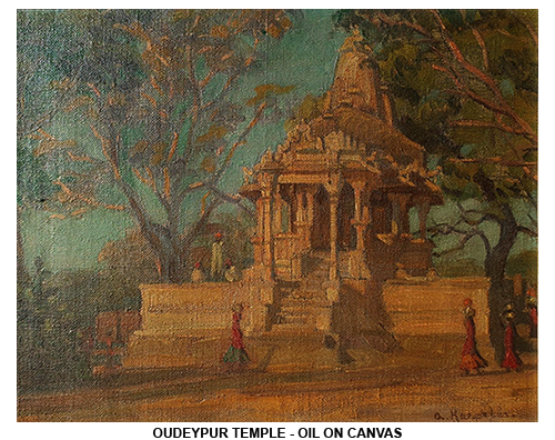 Self-portrait of Andrée Karpelès preserved at Rabindra Bhavana, Santiniketan