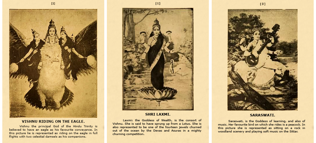 Cover of Half-Tone Reprints of the Renowned Pictures of the Late Raja Ravi Varma published in 1911